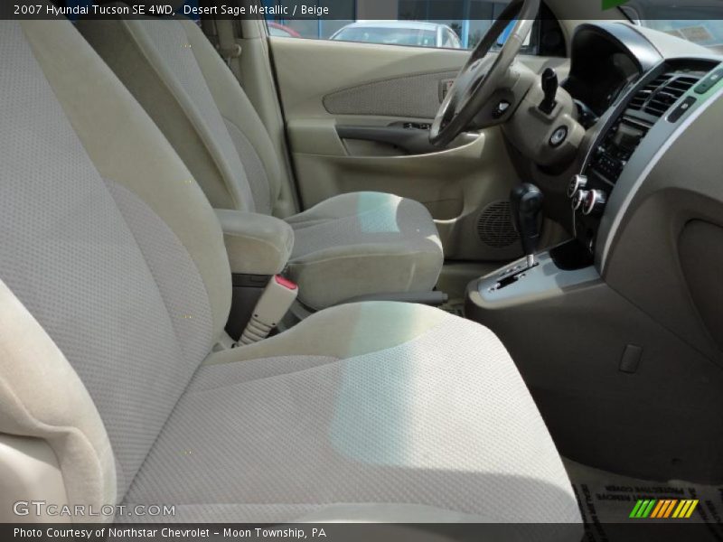 Desert Sage Metallic / Beige 2007 Hyundai Tucson SE 4WD