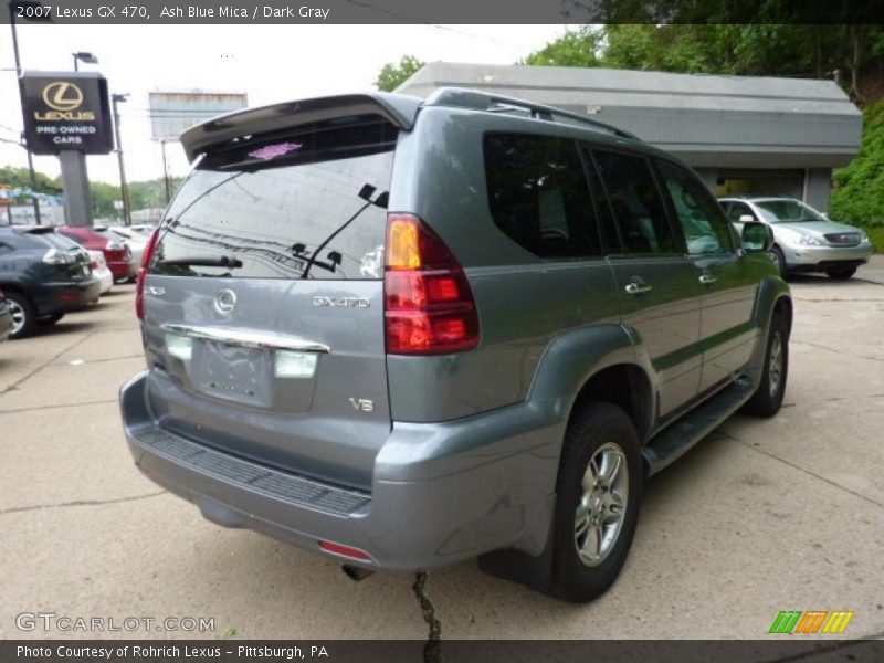 Ash Blue Mica / Dark Gray 2007 Lexus GX 470