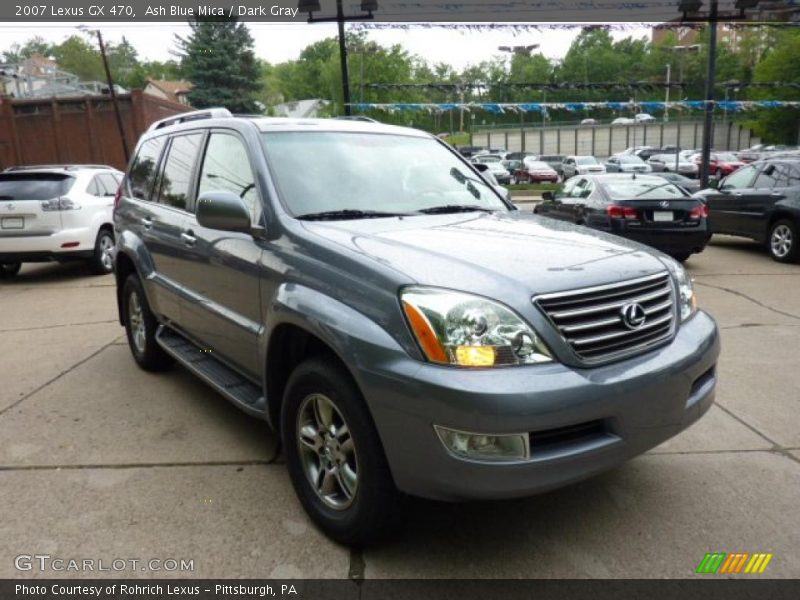 Ash Blue Mica / Dark Gray 2007 Lexus GX 470