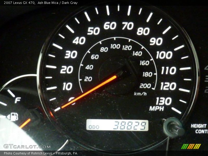Ash Blue Mica / Dark Gray 2007 Lexus GX 470
