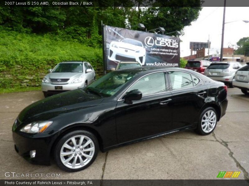 Obsidian Black / Black 2007 Lexus IS 250 AWD