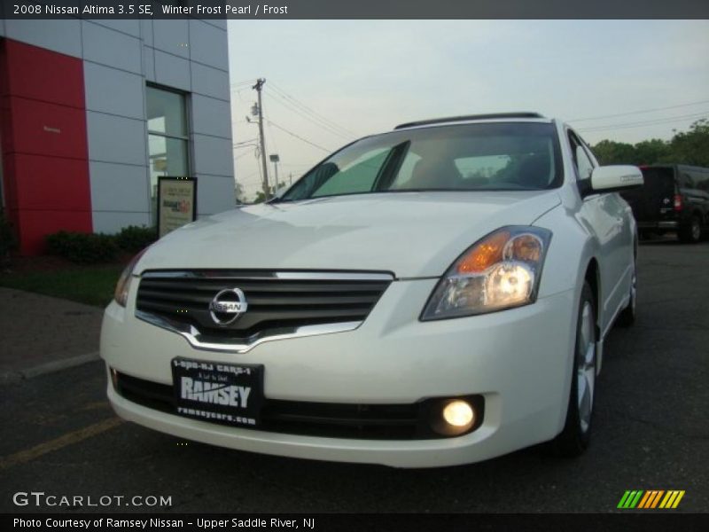 Winter Frost Pearl / Frost 2008 Nissan Altima 3.5 SE