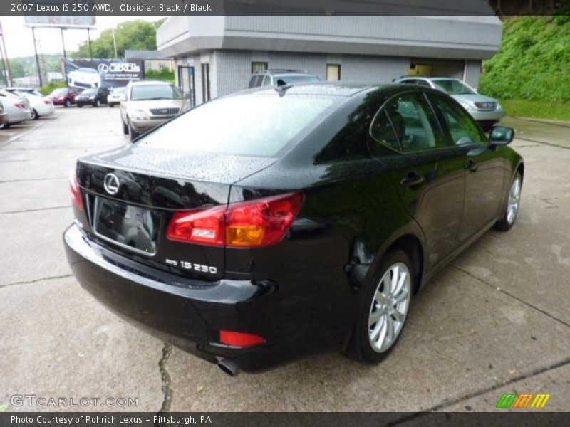 Obsidian Black / Black 2007 Lexus IS 250 AWD