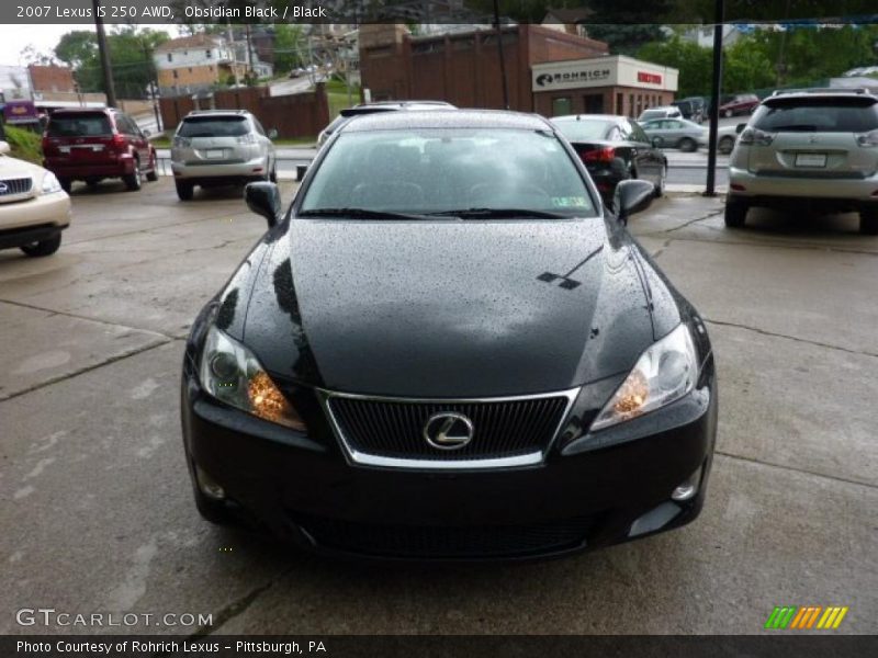 Obsidian Black / Black 2007 Lexus IS 250 AWD