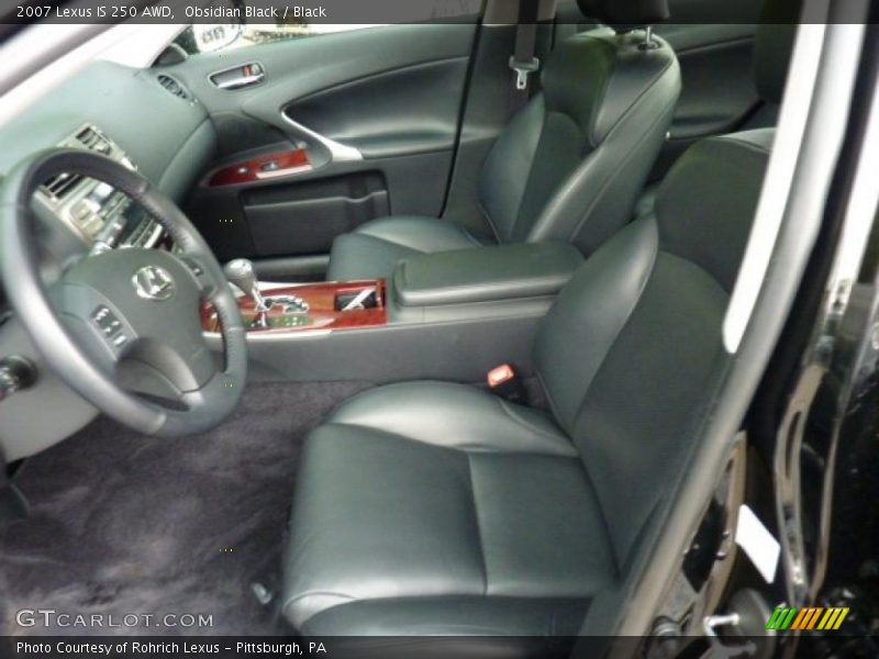 Obsidian Black / Black 2007 Lexus IS 250 AWD