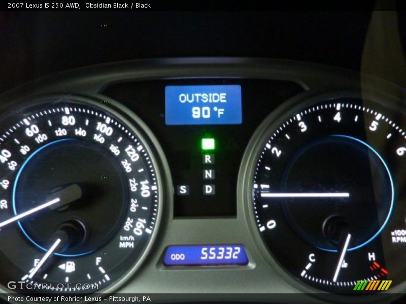 Obsidian Black / Black 2007 Lexus IS 250 AWD