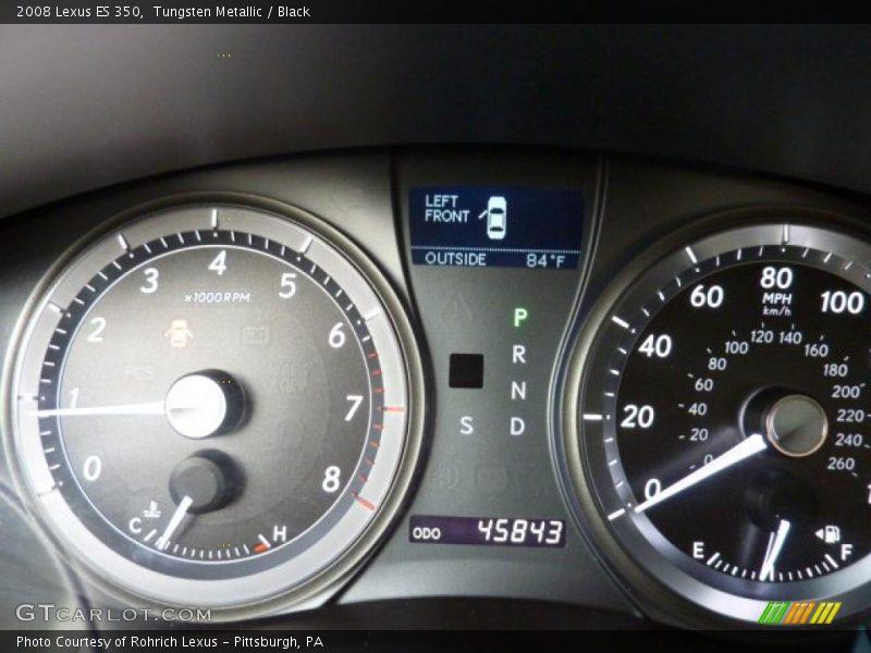 Tungsten Metallic / Black 2008 Lexus ES 350