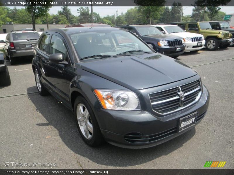 Steel Blue Metallic / Pastel Slate Gray 2007 Dodge Caliber SXT