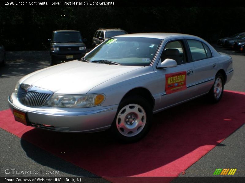 Silver Frost Metallic / Light Graphite 1998 Lincoln Continental