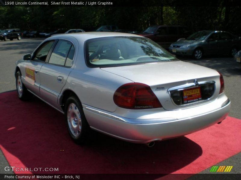 Silver Frost Metallic / Light Graphite 1998 Lincoln Continental