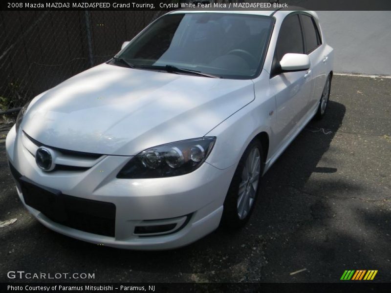 Crystal White Pearl Mica / MAZDASPEED Black 2008 Mazda MAZDA3 MAZDASPEED Grand Touring