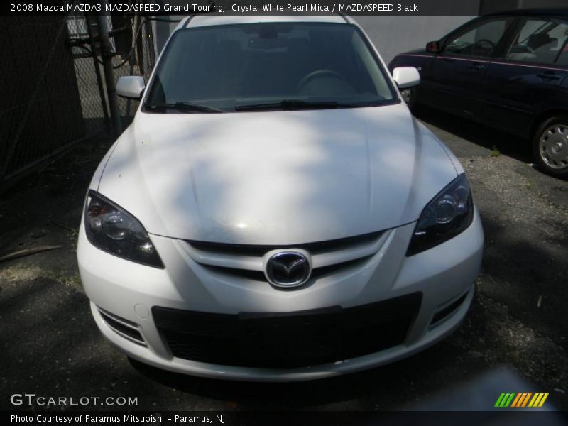 Crystal White Pearl Mica / MAZDASPEED Black 2008 Mazda MAZDA3 MAZDASPEED Grand Touring