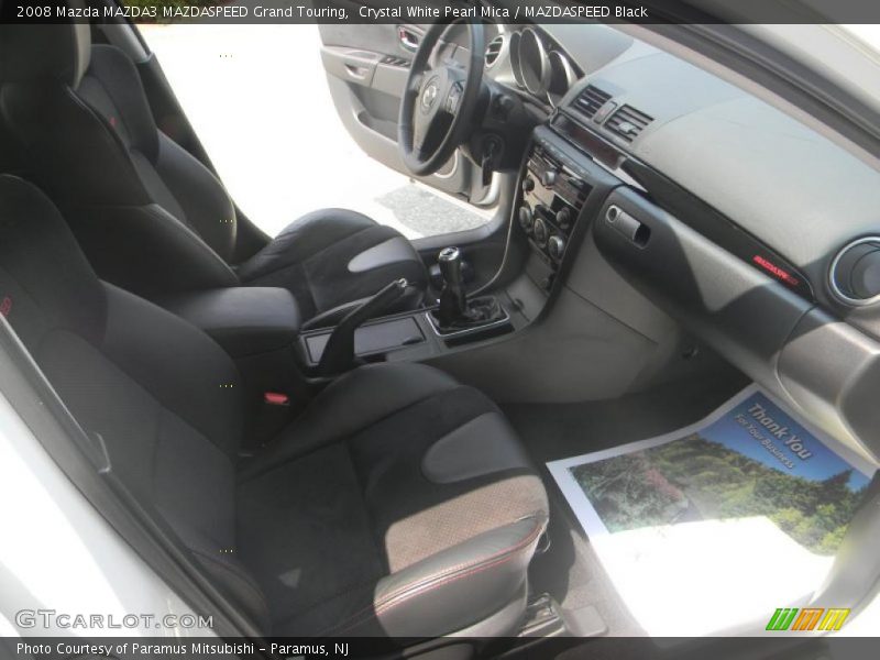 Crystal White Pearl Mica / MAZDASPEED Black 2008 Mazda MAZDA3 MAZDASPEED Grand Touring