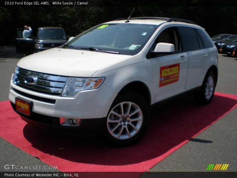 White Suede / Camel 2010 Ford Edge SEL AWD