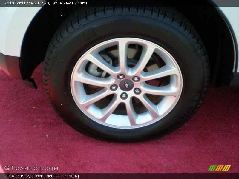 White Suede / Camel 2010 Ford Edge SEL AWD