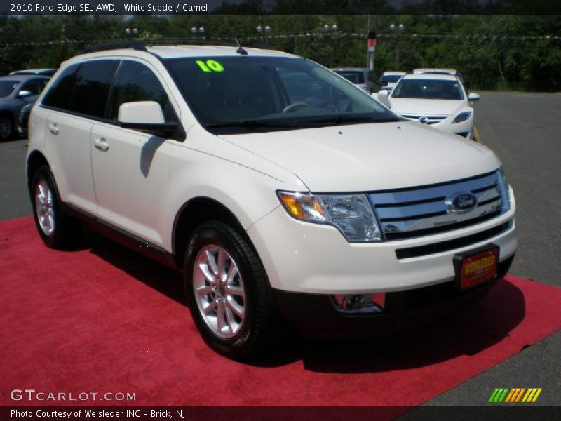 White Suede / Camel 2010 Ford Edge SEL AWD