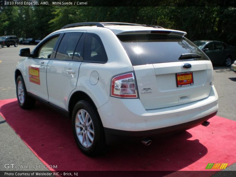 White Suede / Camel 2010 Ford Edge SEL AWD