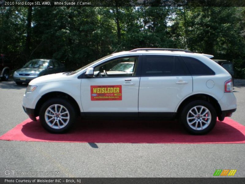 White Suede / Camel 2010 Ford Edge SEL AWD