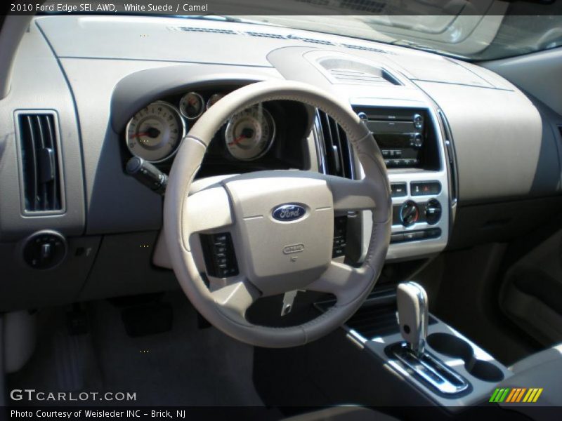 White Suede / Camel 2010 Ford Edge SEL AWD