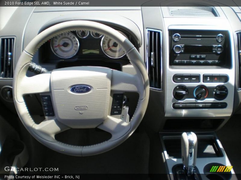 White Suede / Camel 2010 Ford Edge SEL AWD