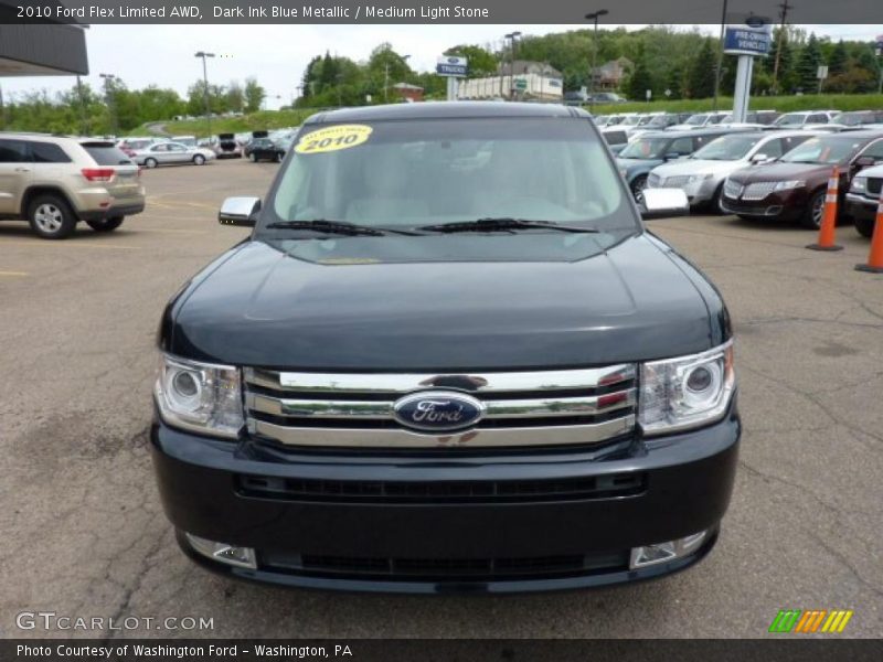 Dark Ink Blue Metallic / Medium Light Stone 2010 Ford Flex Limited AWD