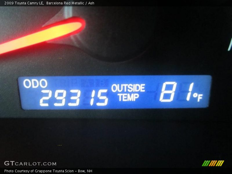 Barcelona Red Metallic / Ash 2009 Toyota Camry LE