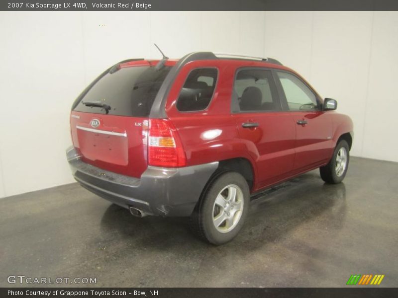 Volcanic Red / Beige 2007 Kia Sportage LX 4WD