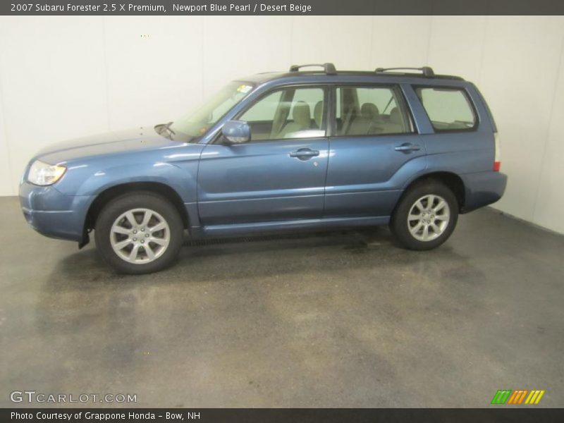 Newport Blue Pearl / Desert Beige 2007 Subaru Forester 2.5 X Premium