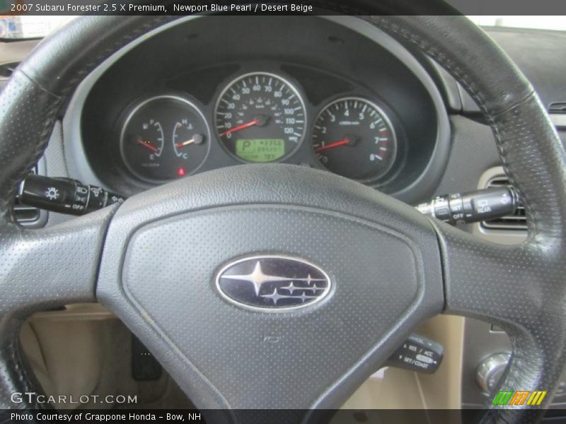 Newport Blue Pearl / Desert Beige 2007 Subaru Forester 2.5 X Premium