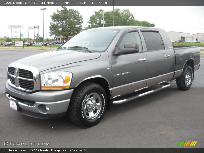 Mineral Gray Metallic / Khaki 2006 Dodge Ram 2500 SLT Mega Cab