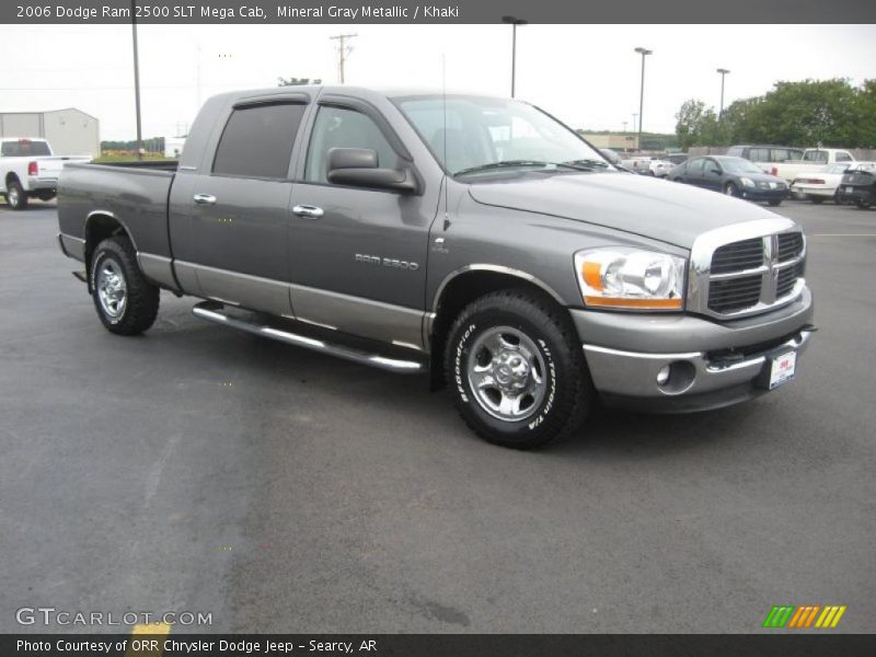 Mineral Gray Metallic / Khaki 2006 Dodge Ram 2500 SLT Mega Cab