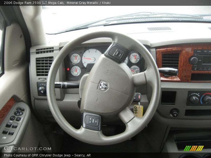 Mineral Gray Metallic / Khaki 2006 Dodge Ram 2500 SLT Mega Cab