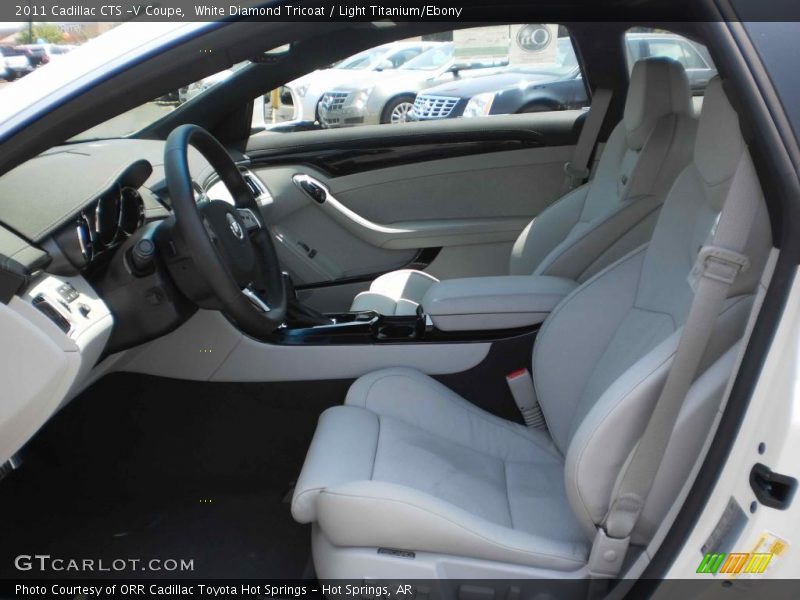  2011 CTS -V Coupe Light Titanium/Ebony Interior