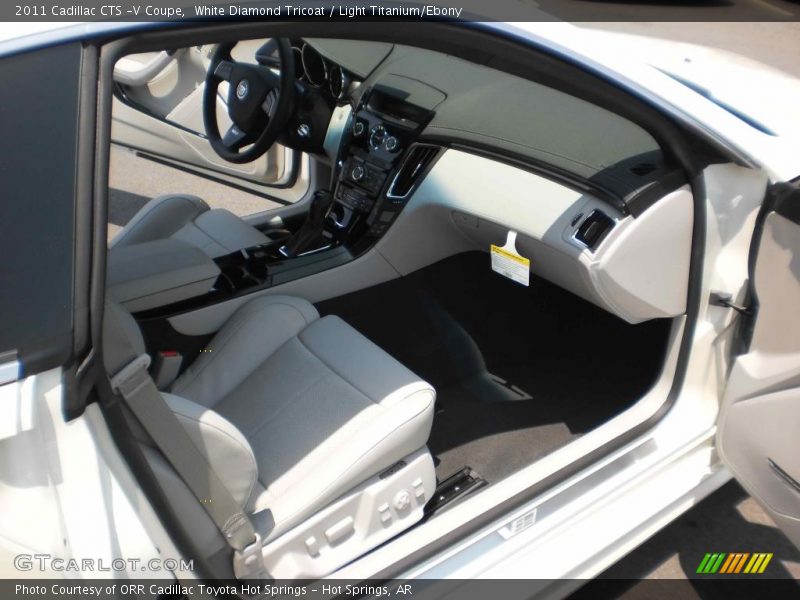 White Diamond Tricoat / Light Titanium/Ebony 2011 Cadillac CTS -V Coupe