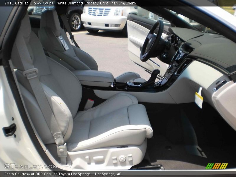 White Diamond Tricoat / Light Titanium/Ebony 2011 Cadillac CTS -V Coupe