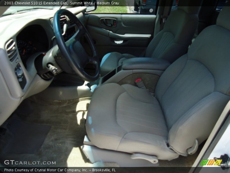 Summit White / Medium Gray 2003 Chevrolet S10 LS Extended Cab
