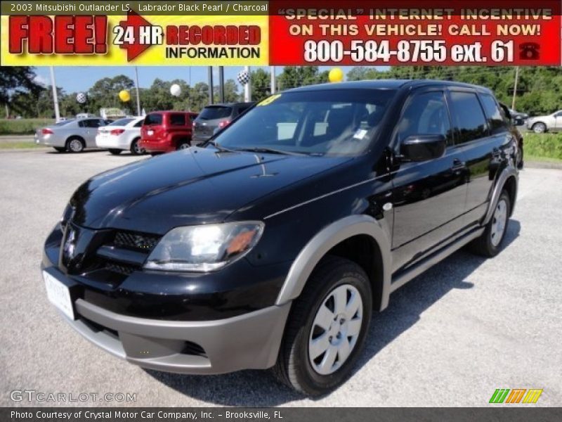 Labrador Black Pearl / Charcoal 2003 Mitsubishi Outlander LS