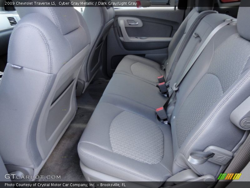 Cyber Gray Metallic / Dark Gray/Light Gray 2009 Chevrolet Traverse LS