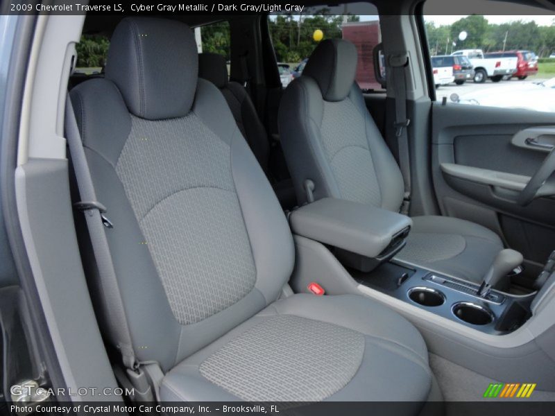 Cyber Gray Metallic / Dark Gray/Light Gray 2009 Chevrolet Traverse LS