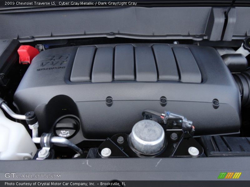 Cyber Gray Metallic / Dark Gray/Light Gray 2009 Chevrolet Traverse LS