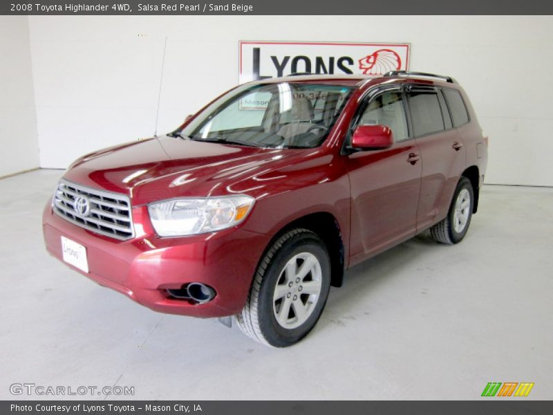 Salsa Red Pearl / Sand Beige 2008 Toyota Highlander 4WD