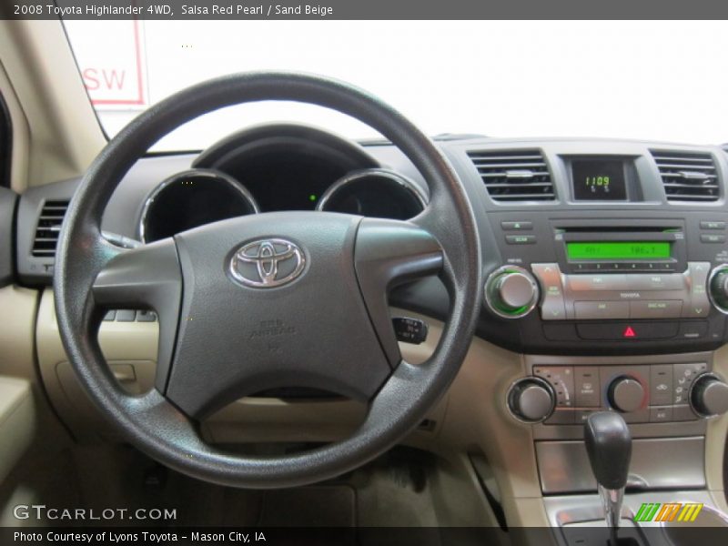 Salsa Red Pearl / Sand Beige 2008 Toyota Highlander 4WD