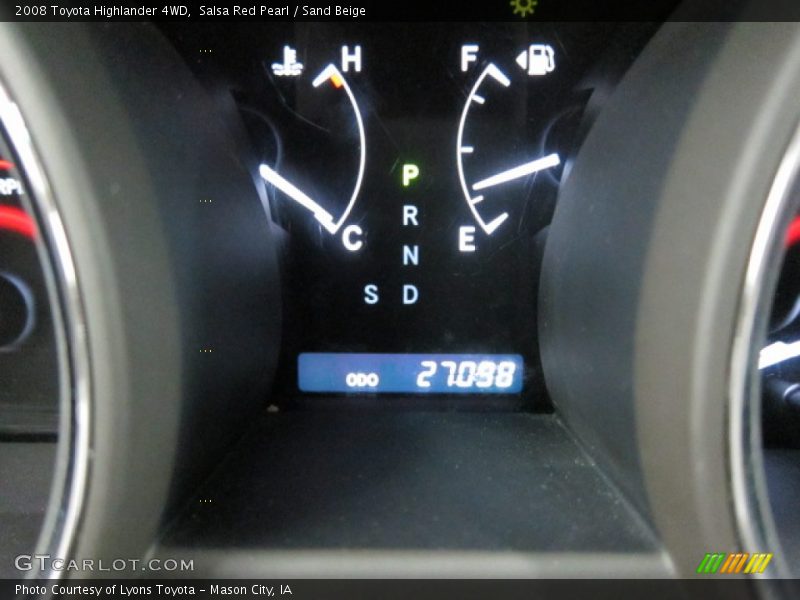Salsa Red Pearl / Sand Beige 2008 Toyota Highlander 4WD
