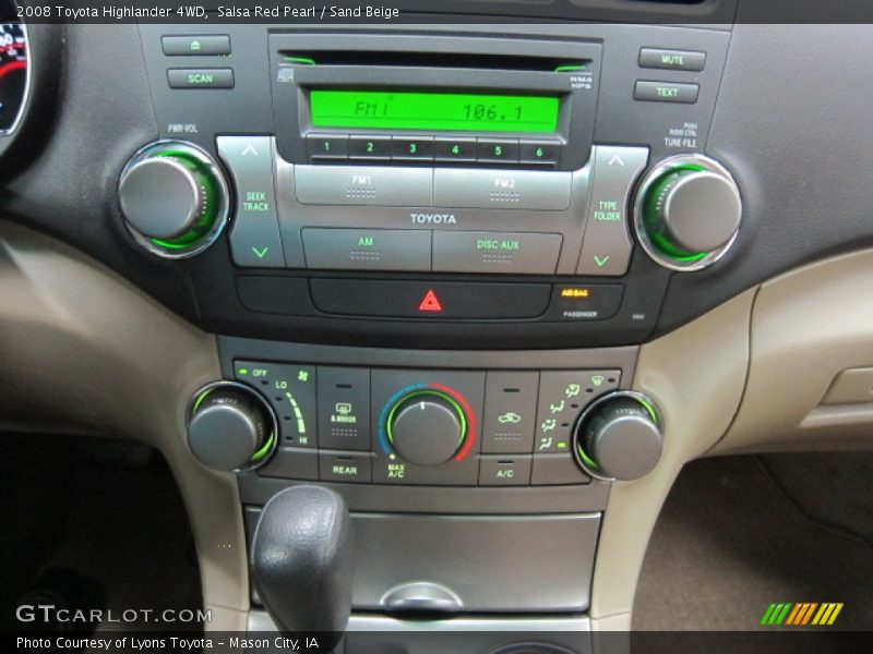 Salsa Red Pearl / Sand Beige 2008 Toyota Highlander 4WD