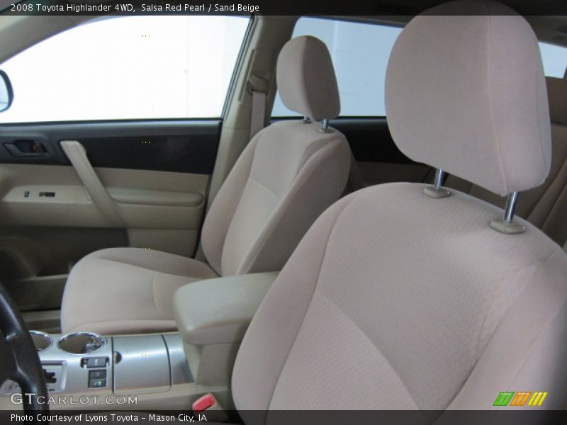 Salsa Red Pearl / Sand Beige 2008 Toyota Highlander 4WD
