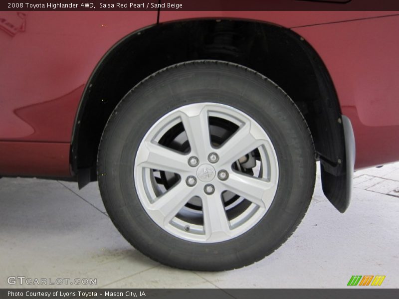 Salsa Red Pearl / Sand Beige 2008 Toyota Highlander 4WD