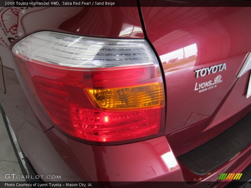 Salsa Red Pearl / Sand Beige 2008 Toyota Highlander 4WD