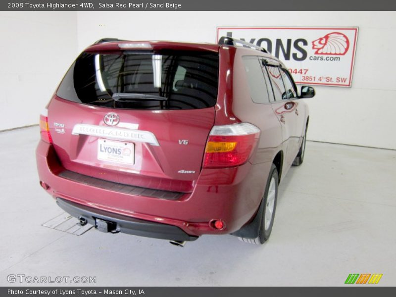 Salsa Red Pearl / Sand Beige 2008 Toyota Highlander 4WD