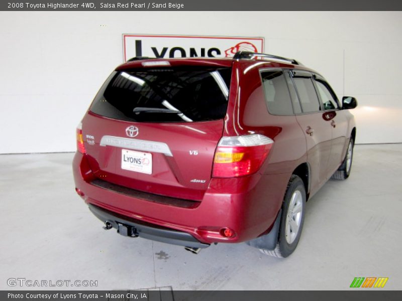 Salsa Red Pearl / Sand Beige 2008 Toyota Highlander 4WD