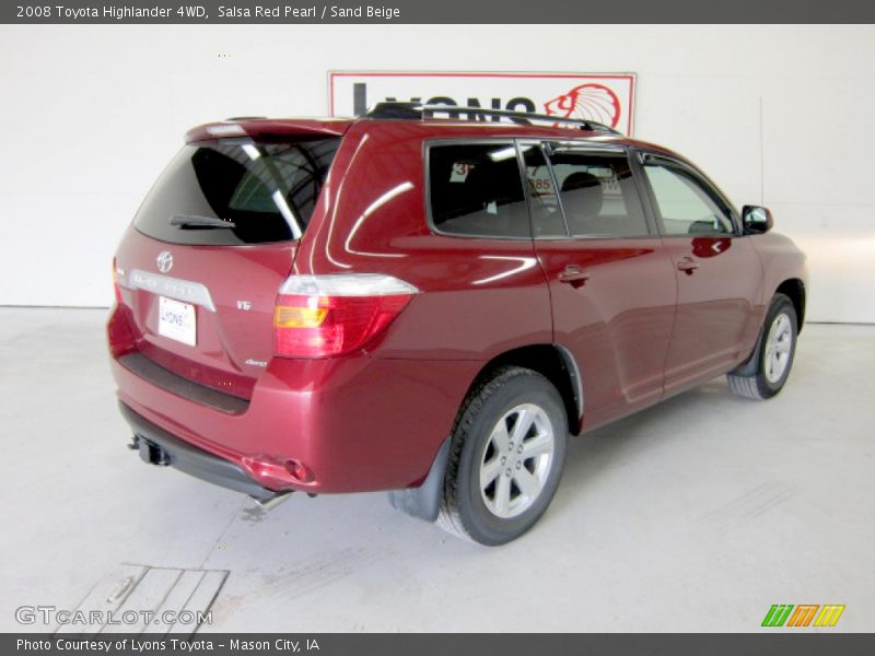 Salsa Red Pearl / Sand Beige 2008 Toyota Highlander 4WD